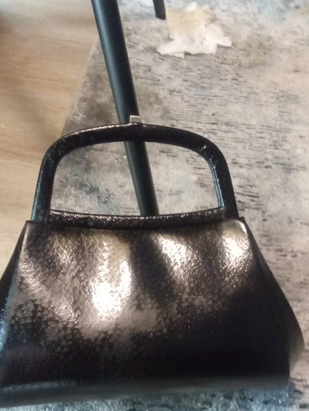 Custom One Of A Kind Bienen Davis Elegant Black Bow-Accent Women's Satchel